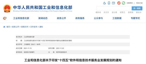 十四五软件和信息技术服务业发展规划 聚焦核心任务与创新发展